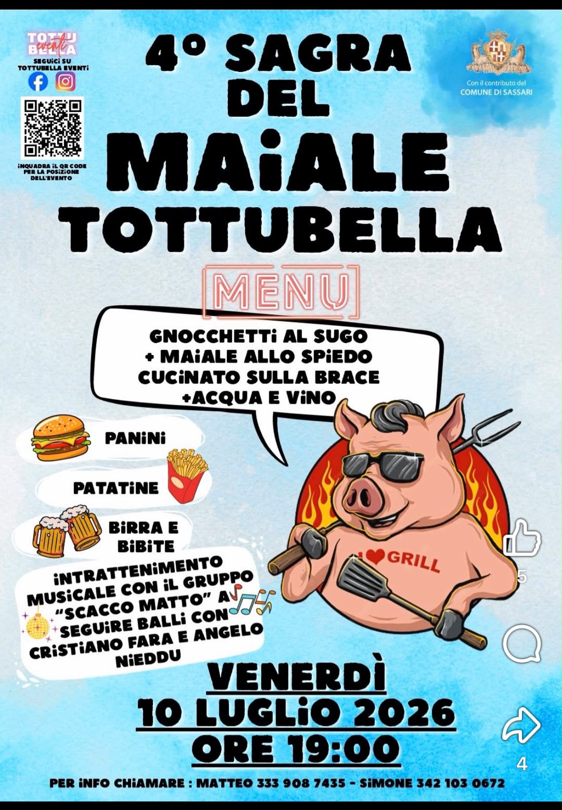 Sagra del Maiale di Tottubella: tradizione, gusto e festa nel cuore della Sardegna